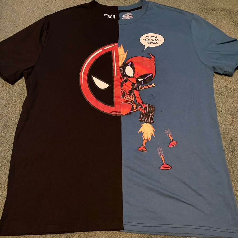Marvel Deadpool split shirt